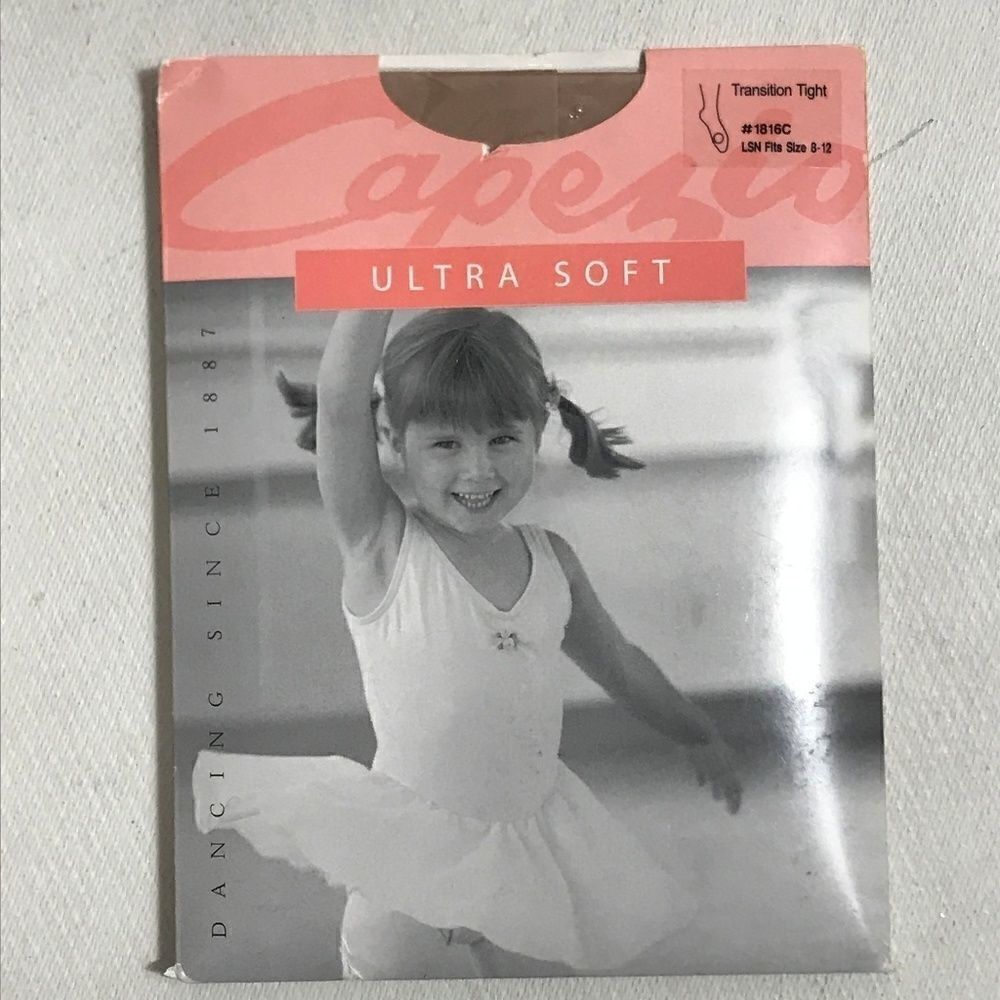 CAPEZIO Girls Tights Transition Sz 8 - 12 1816C